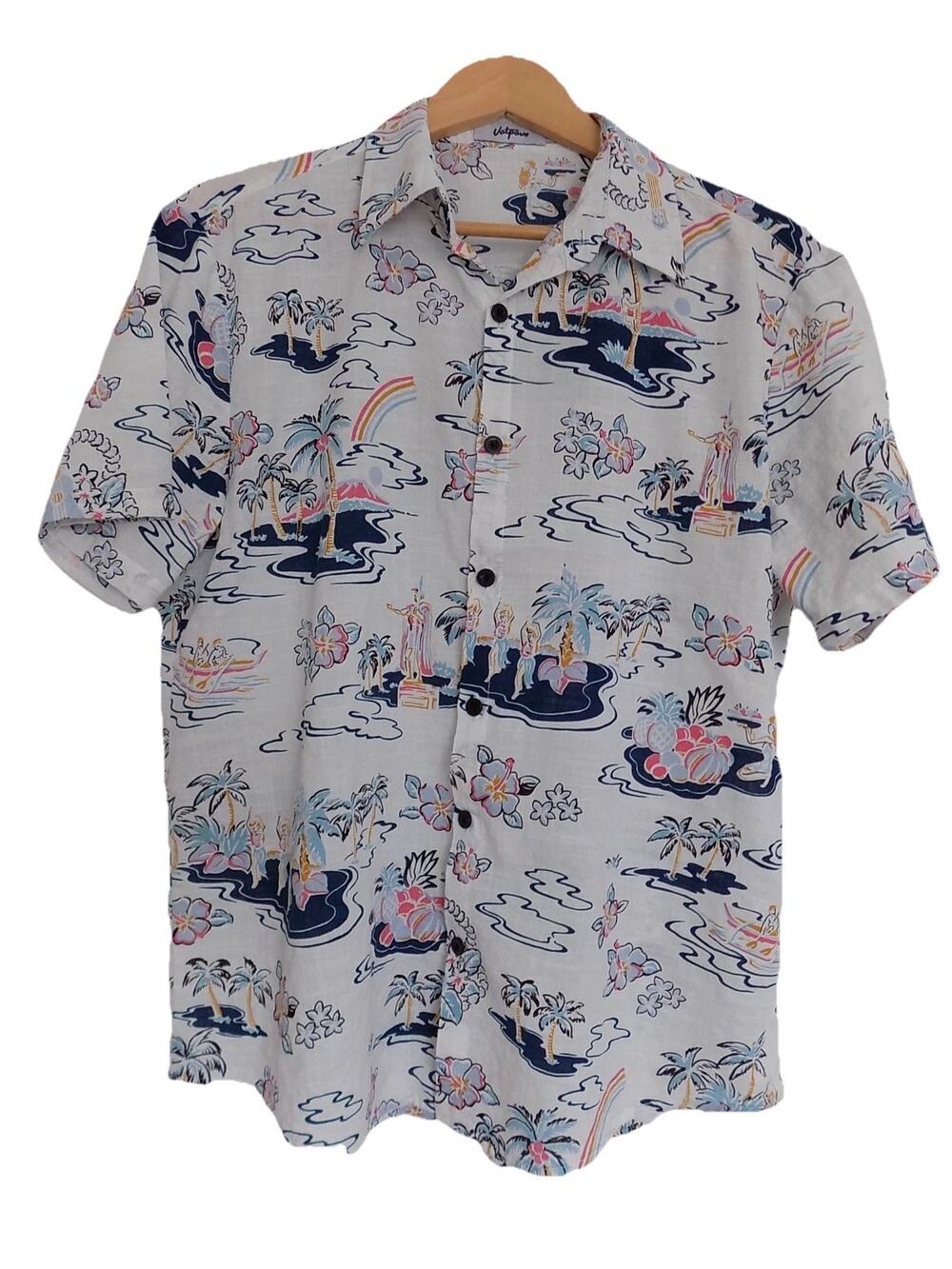 Vatpave tropical Hawaiian print shirt mens size Medium